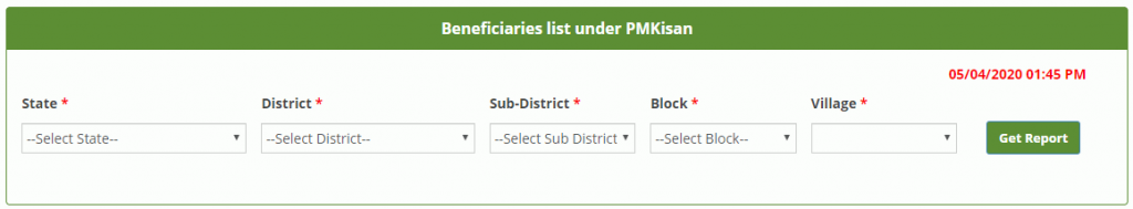 pm kisan list 2020 district bise