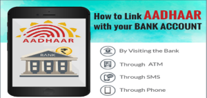 link aadhaar number with bank account online