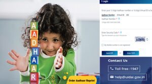 Aadhaar Reprint Service