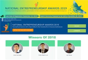 NATIONAL ENTREPRENEURSHIP AWARDS 2019