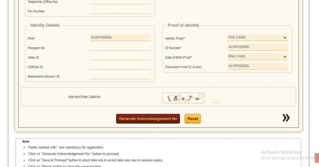 Atal Pension Yojana Registration Form