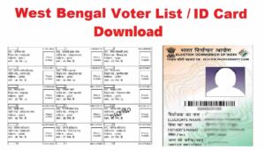 CEO Voter List WB voter id card download