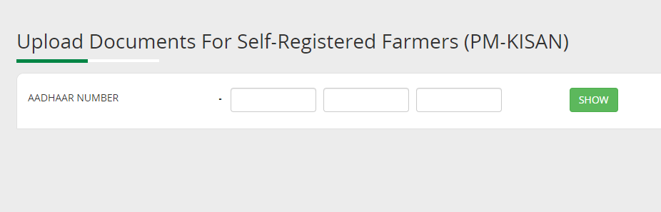 Self-Registered Farmers (PM-KISAN)