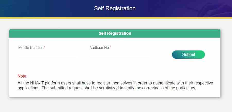 Ayushman Mithra Registration Form