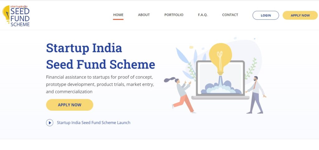 Startup India Seed Fund Scheme apply online