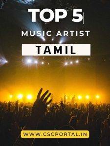 Top 5 music artist in Tamil