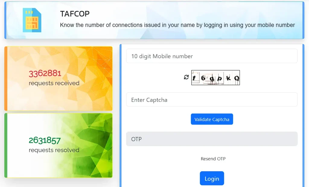 TAFCOP Portal में देखें आपके नाम पर कितना Sim है: Sanchar Saathi 2024 (Updated) 2 Sanchar Sathi Portal